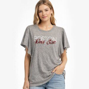 GIII by Carl Banks Boston Red Sox Flutter Sleeve Light Sweater - Size XL - NWT